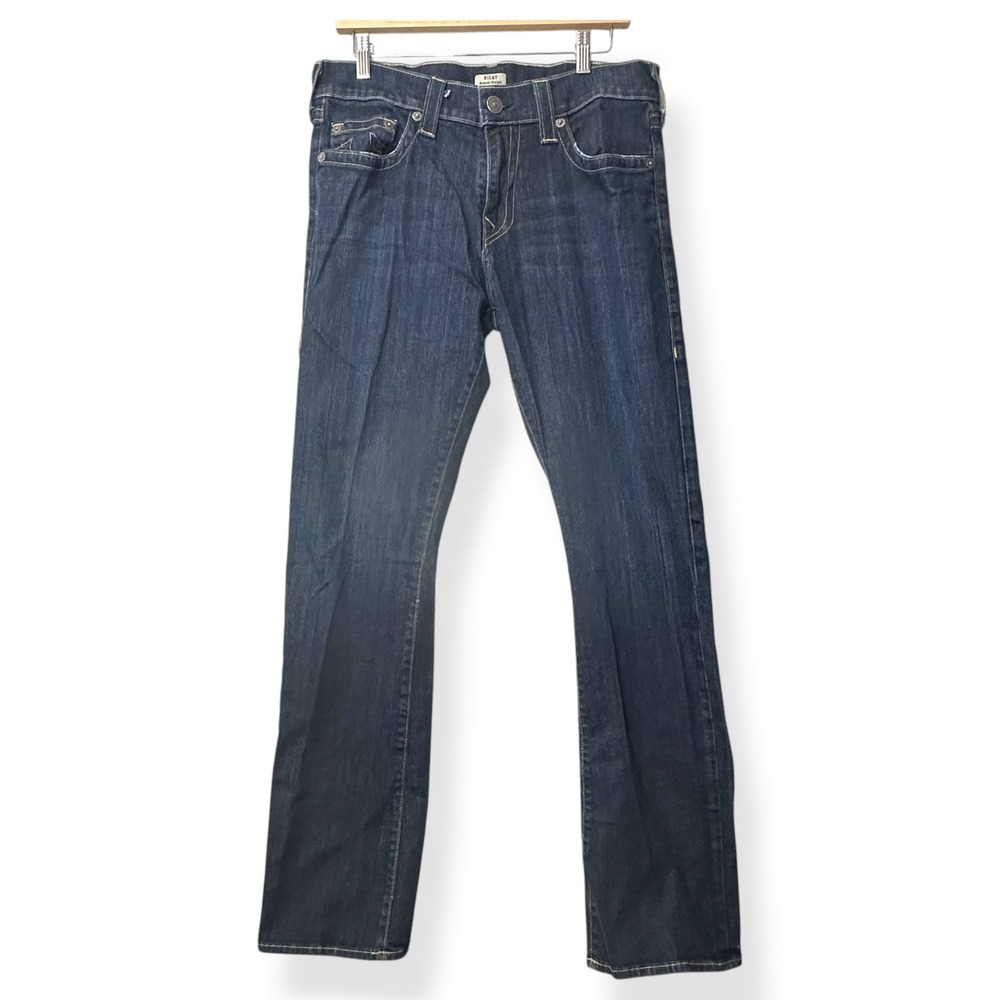 True Religion Men Ricky Relaxed Straight Jeans Dark Wash 33 Streetwear Americana